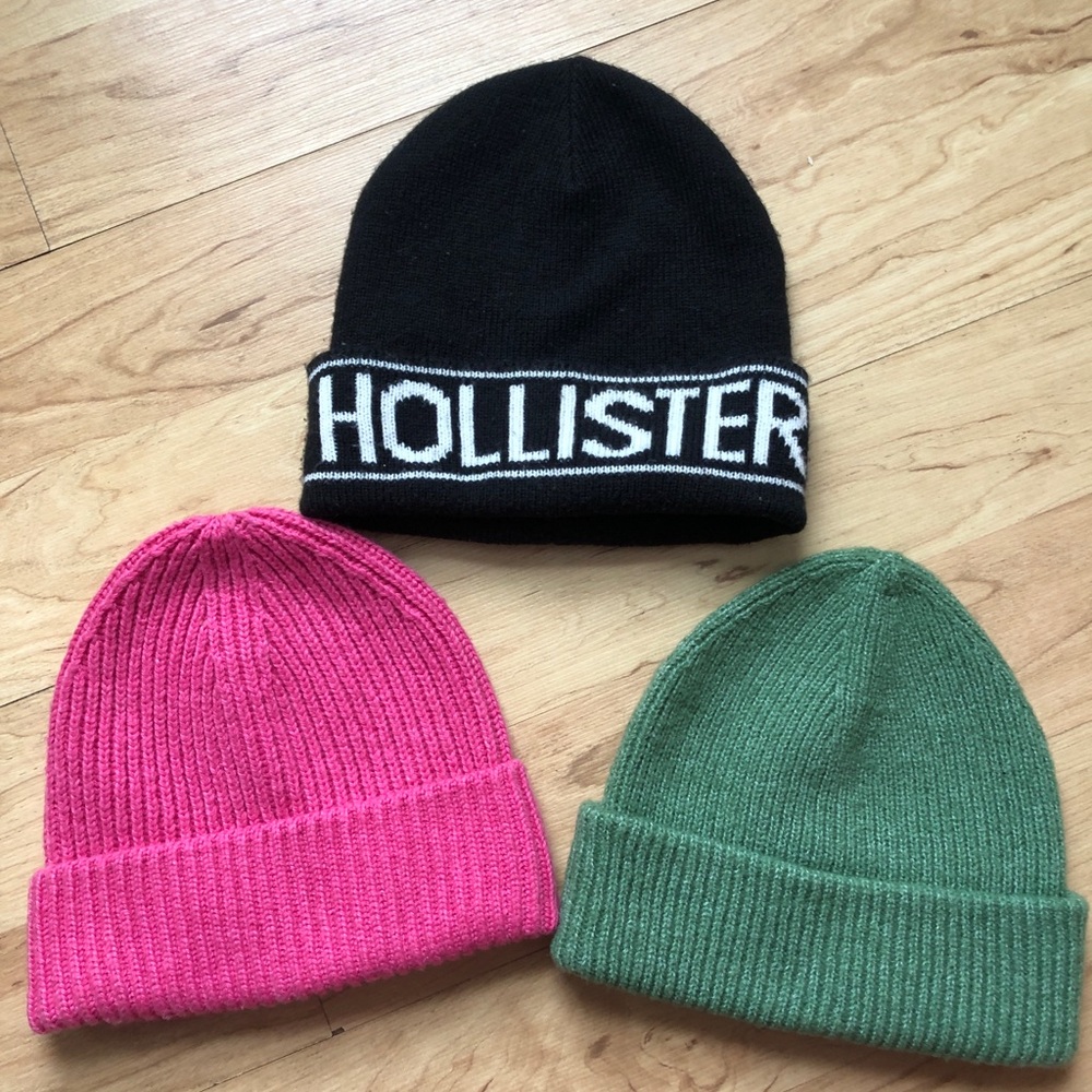 Lot of 3 Winter Hat Beanie Hollister/ H&M